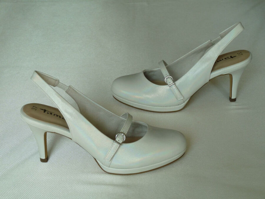 Szling fazonú platformos női esküvői cipő
